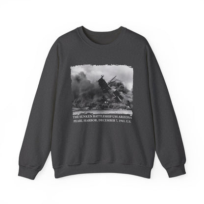 The sunken battleship USS Arizona Pearl Harbor Sweatshirt