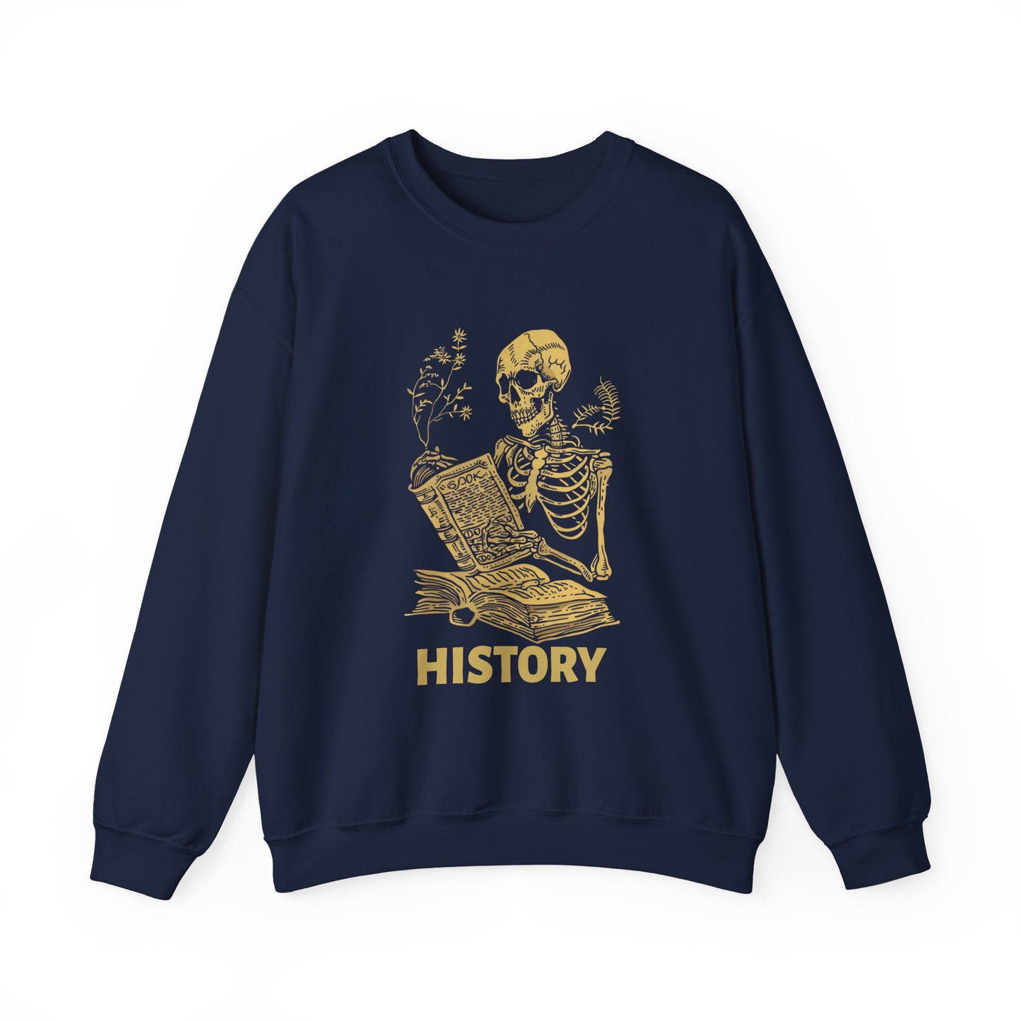 Skeleton History Reading Sweatshirt