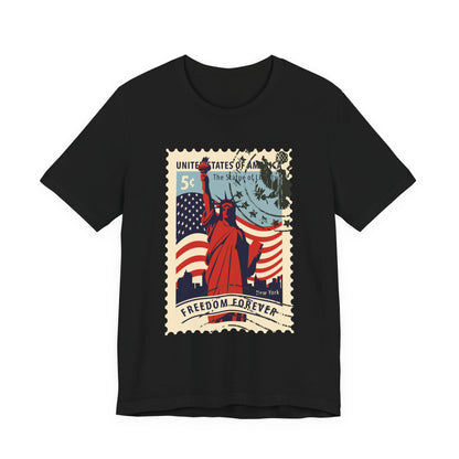 Statue Liberty Postage Stamp T-Shirt