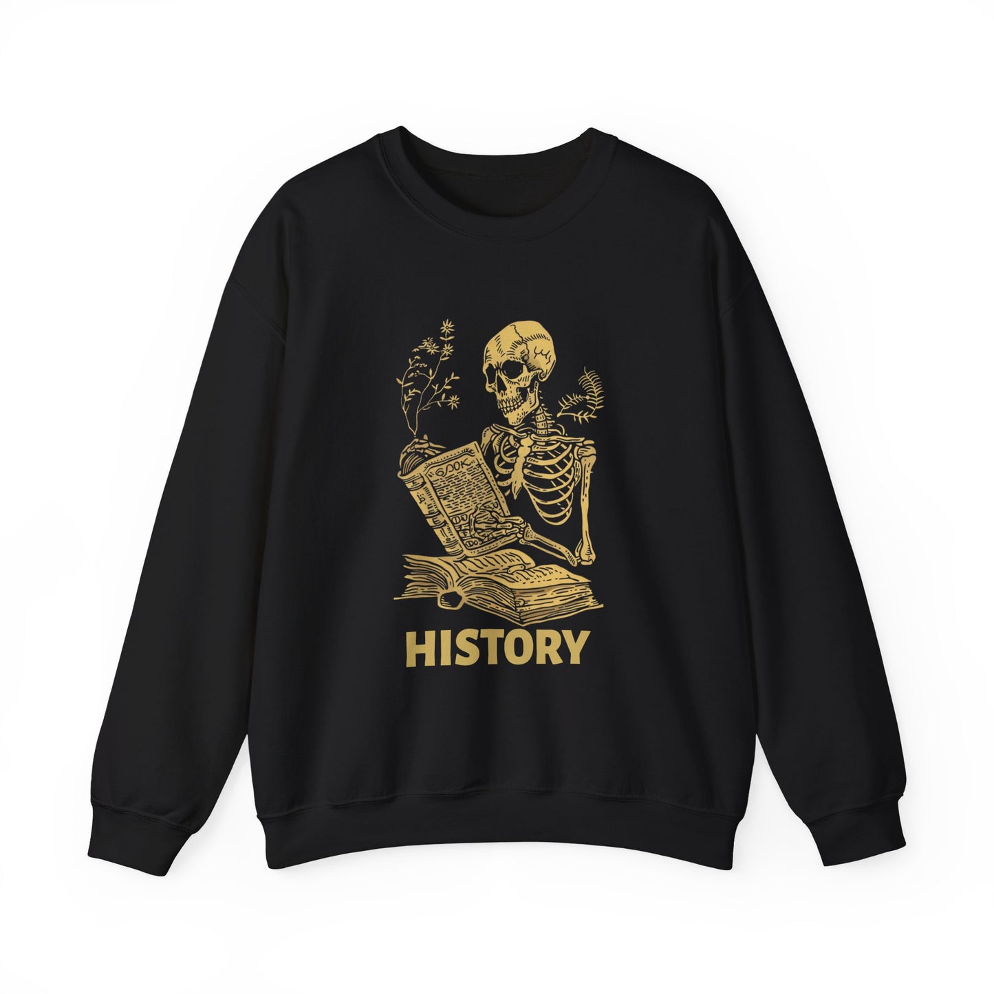 Skeleton History Reading Sweatshirt