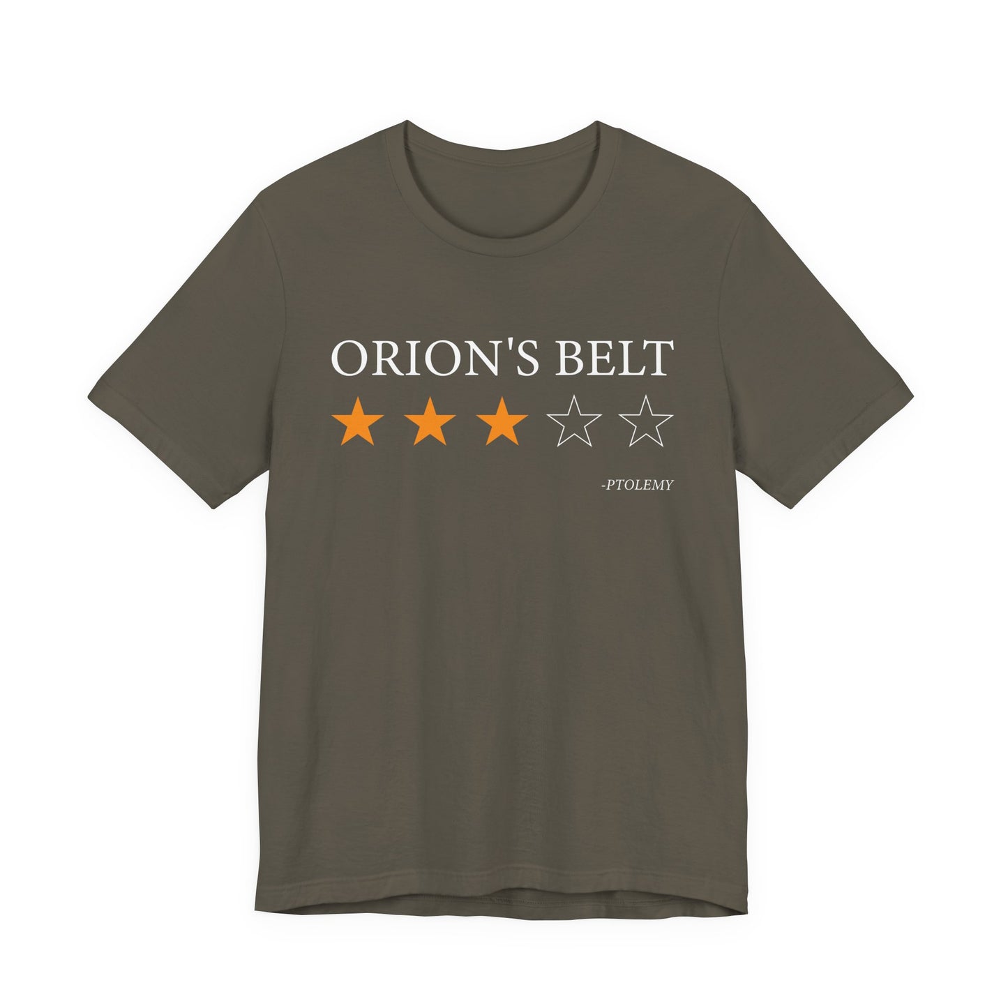 Orions Belt Review By Ptolemy T-Shirt