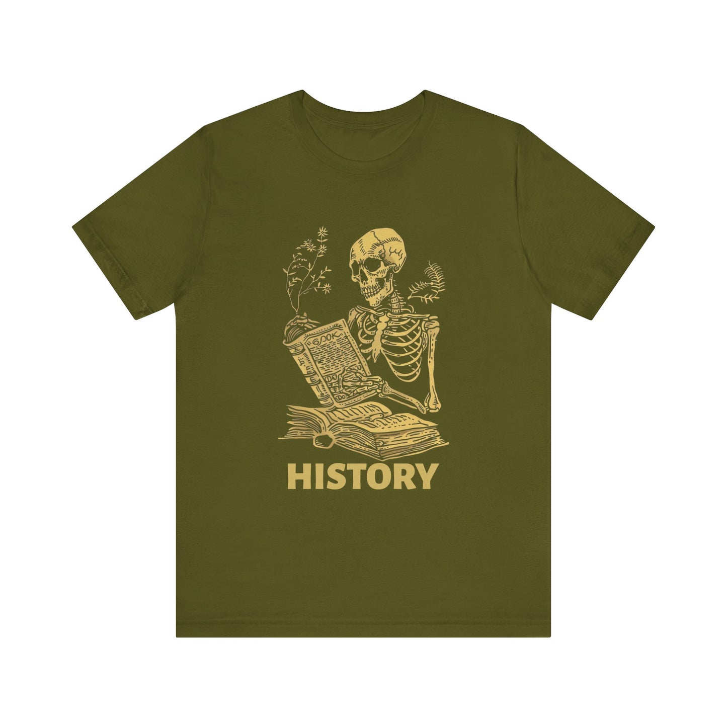 Skeleton History Reading T-Shirt
