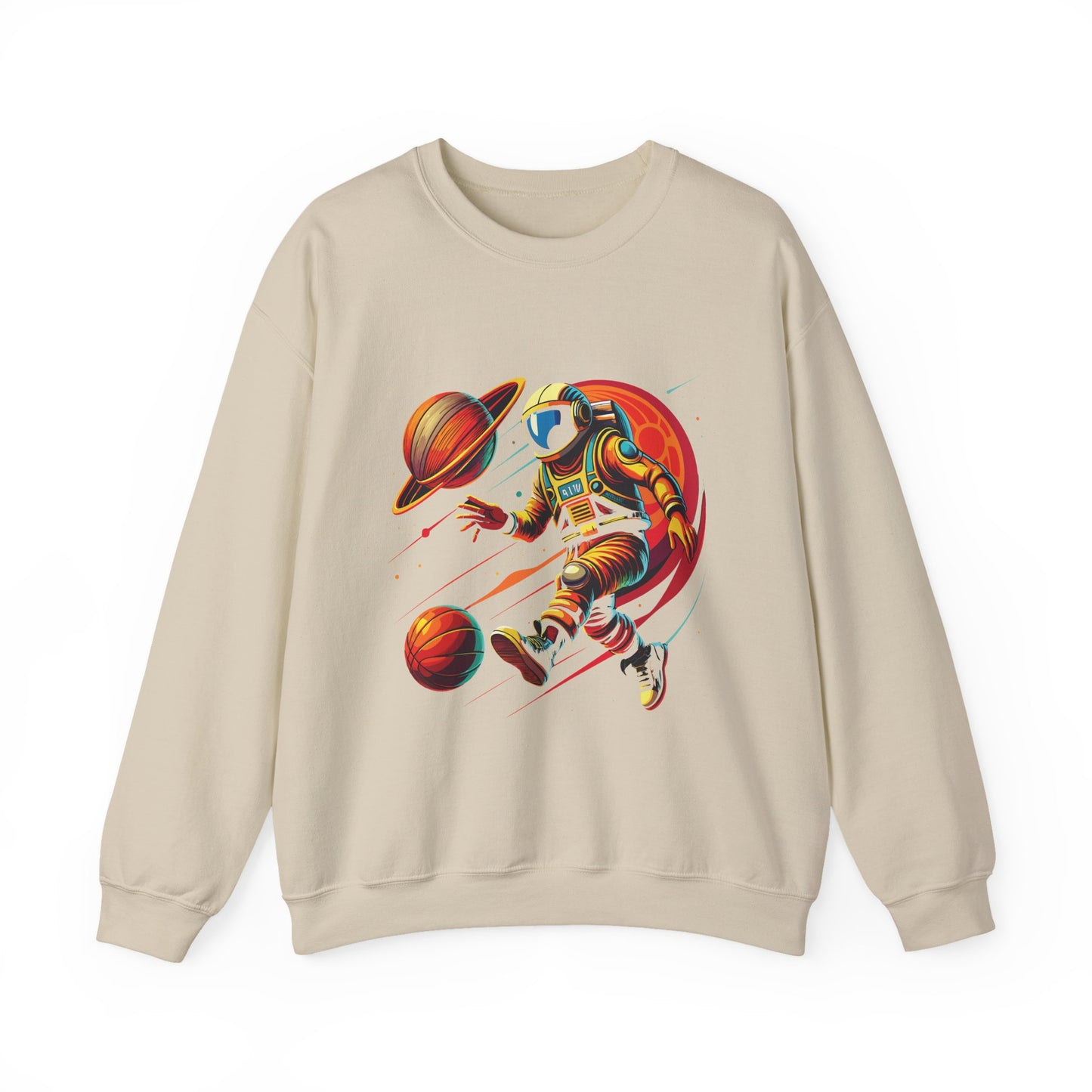 Astronaut Playing with Galaxy Sweatshirt