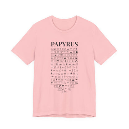Papyrus Hieroglyph T-Shirt