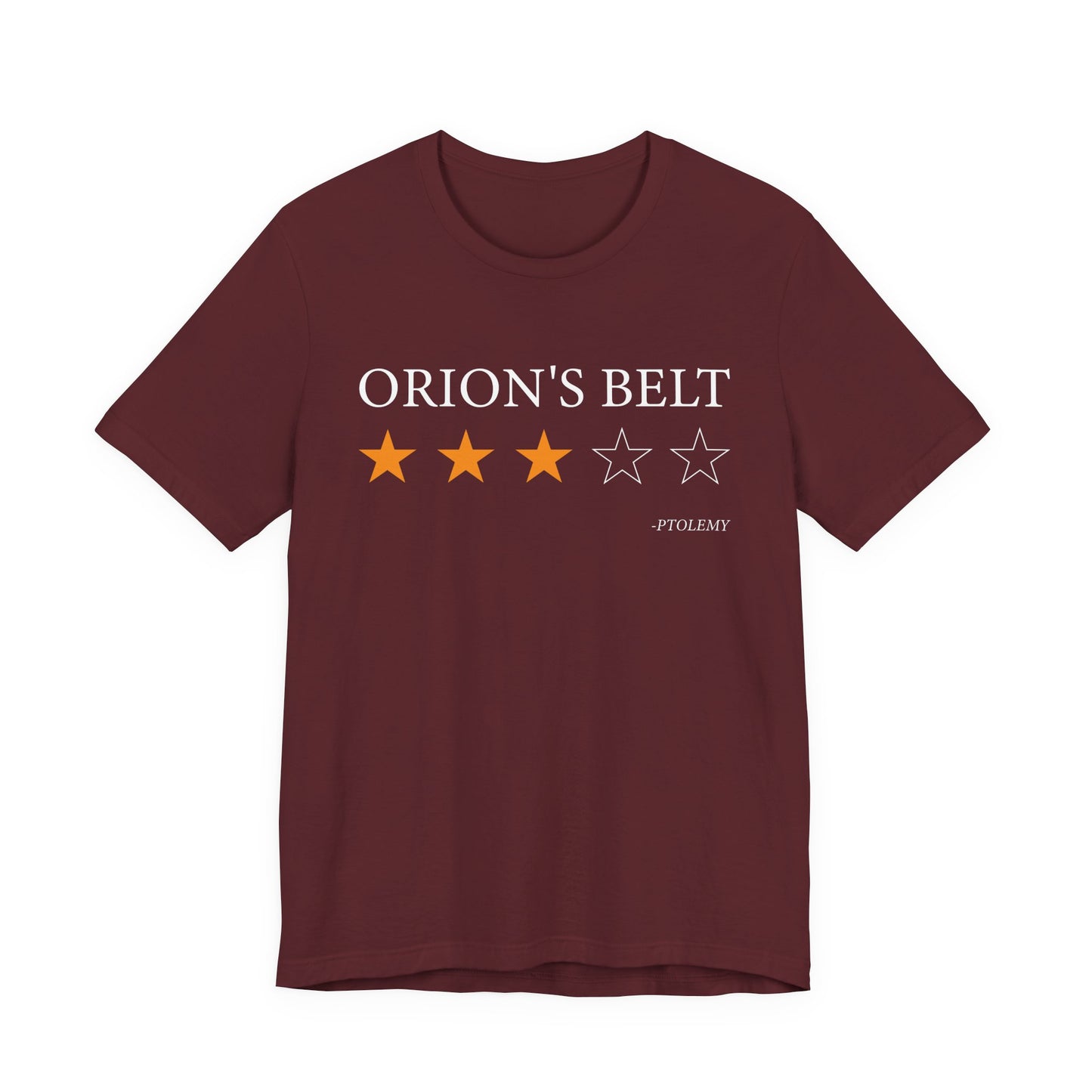 Orions Belt Review By Ptolemy T-Shirt