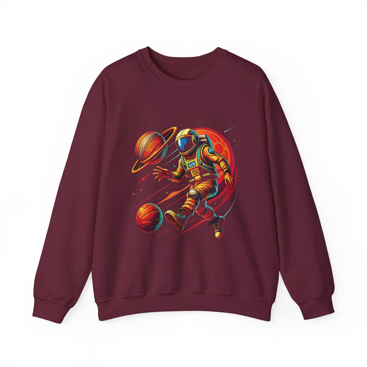 Astronaut Playing with Galaxy Sweatshirt