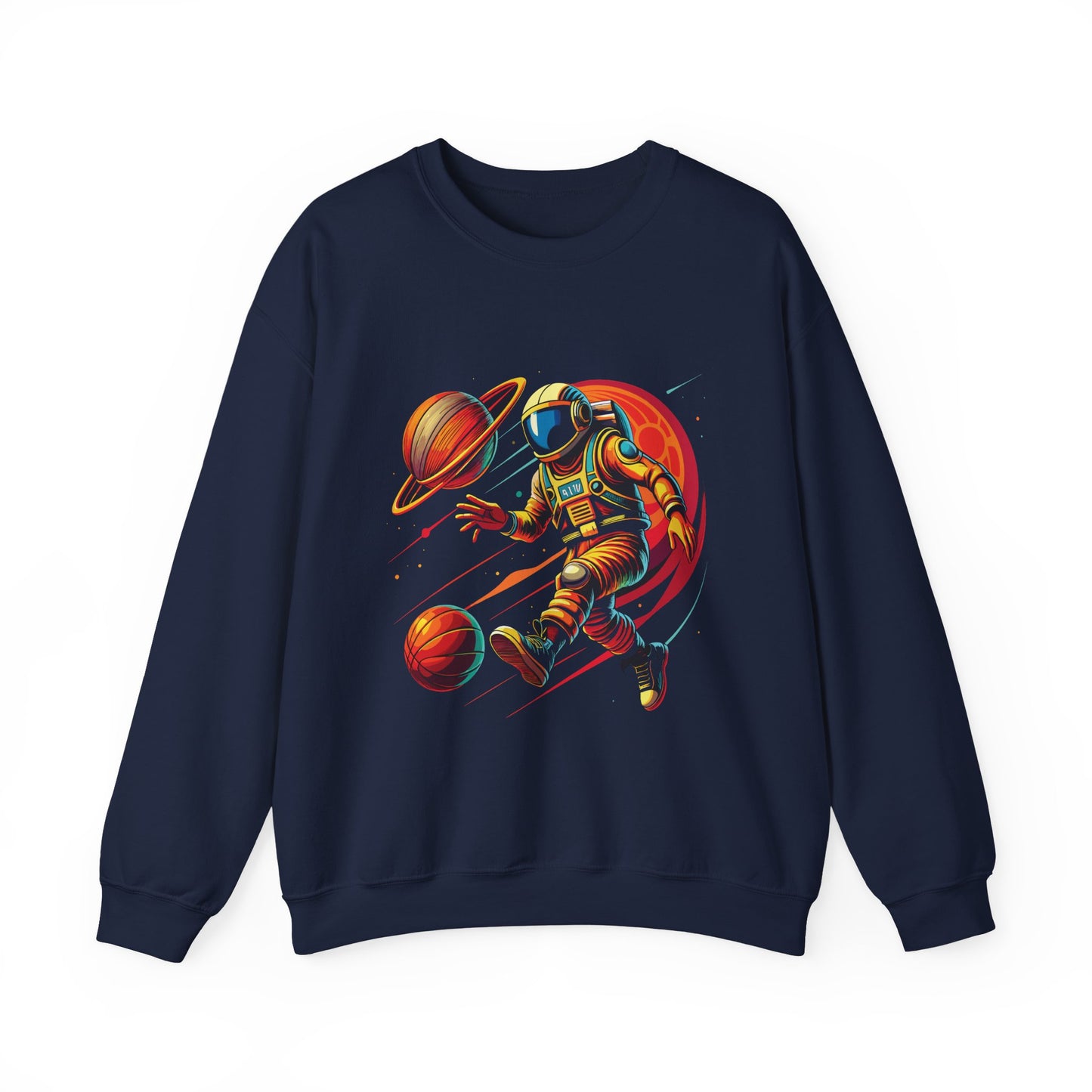 Astronaut Playing with Galaxy Sweatshirt