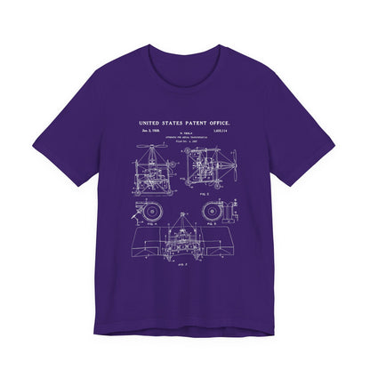 Nikola tesla Patent Aerial Transportation T-Shirt