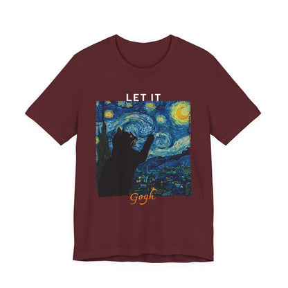 Van Gogh Starry Night Let It Gogh T‑Shirt