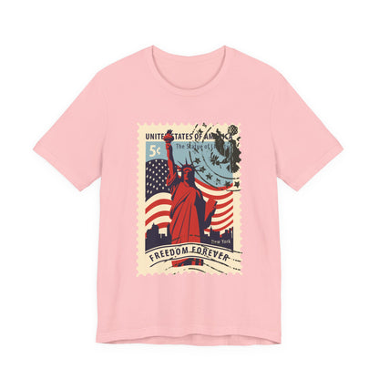 Statue Liberty Postage Stamp T-Shirt