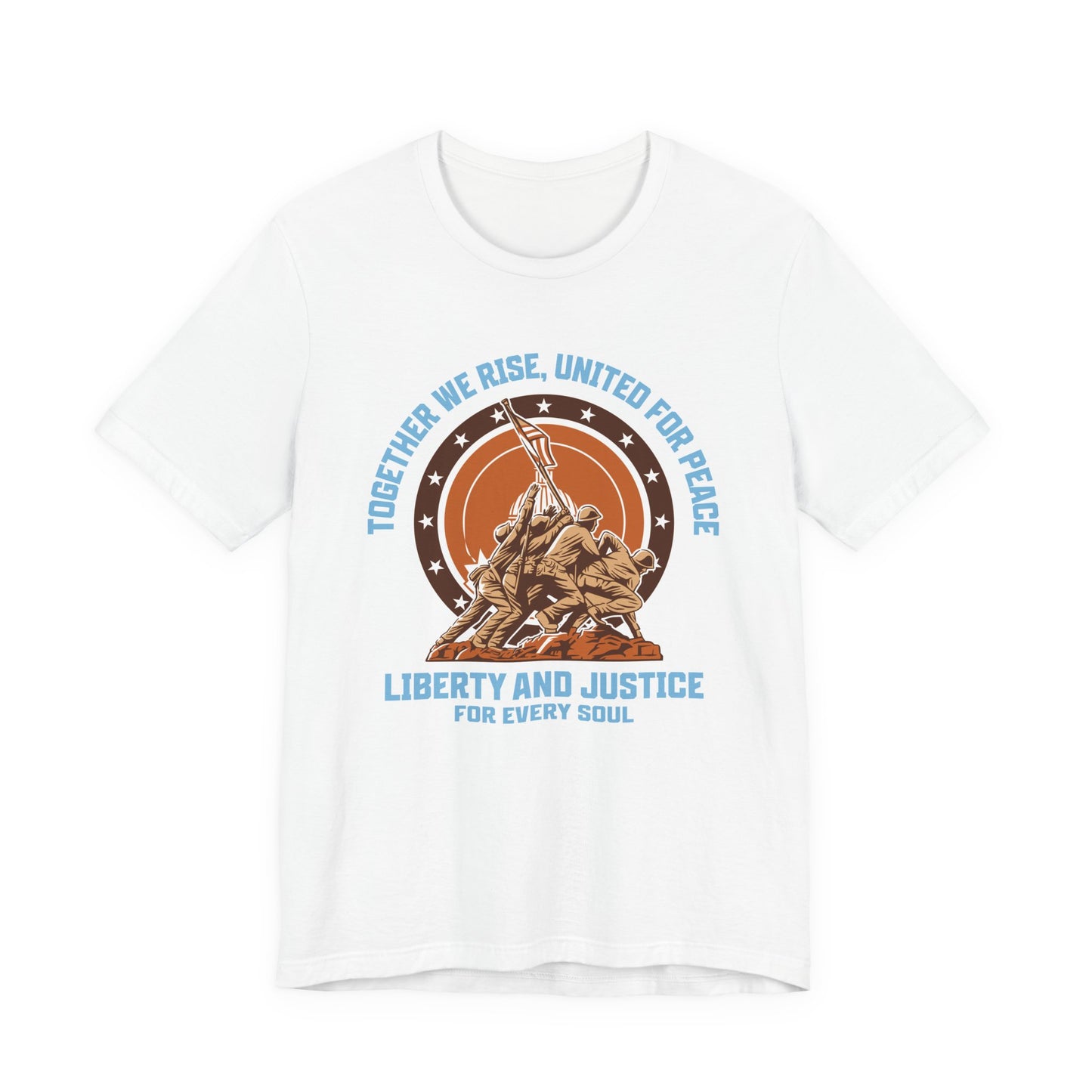 Together We Rise United For Peace Retro American T-Shirt