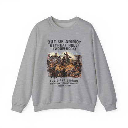 Out Of Ammo Throw Rocks Sweatshirt