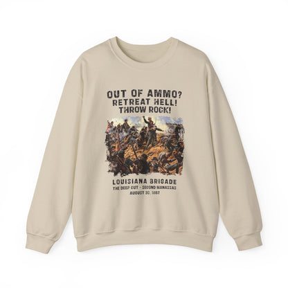 Out Of Ammo Throw Rocks Sweatshirt
