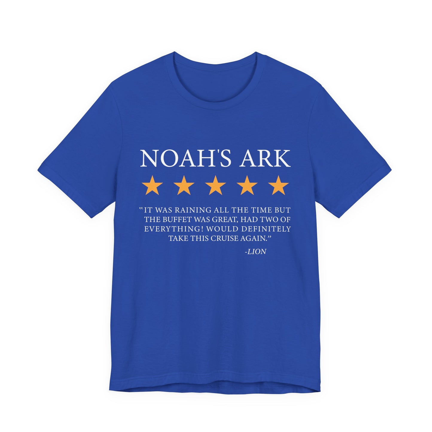 Noah’s Ark Review by a Lion T-Shirt