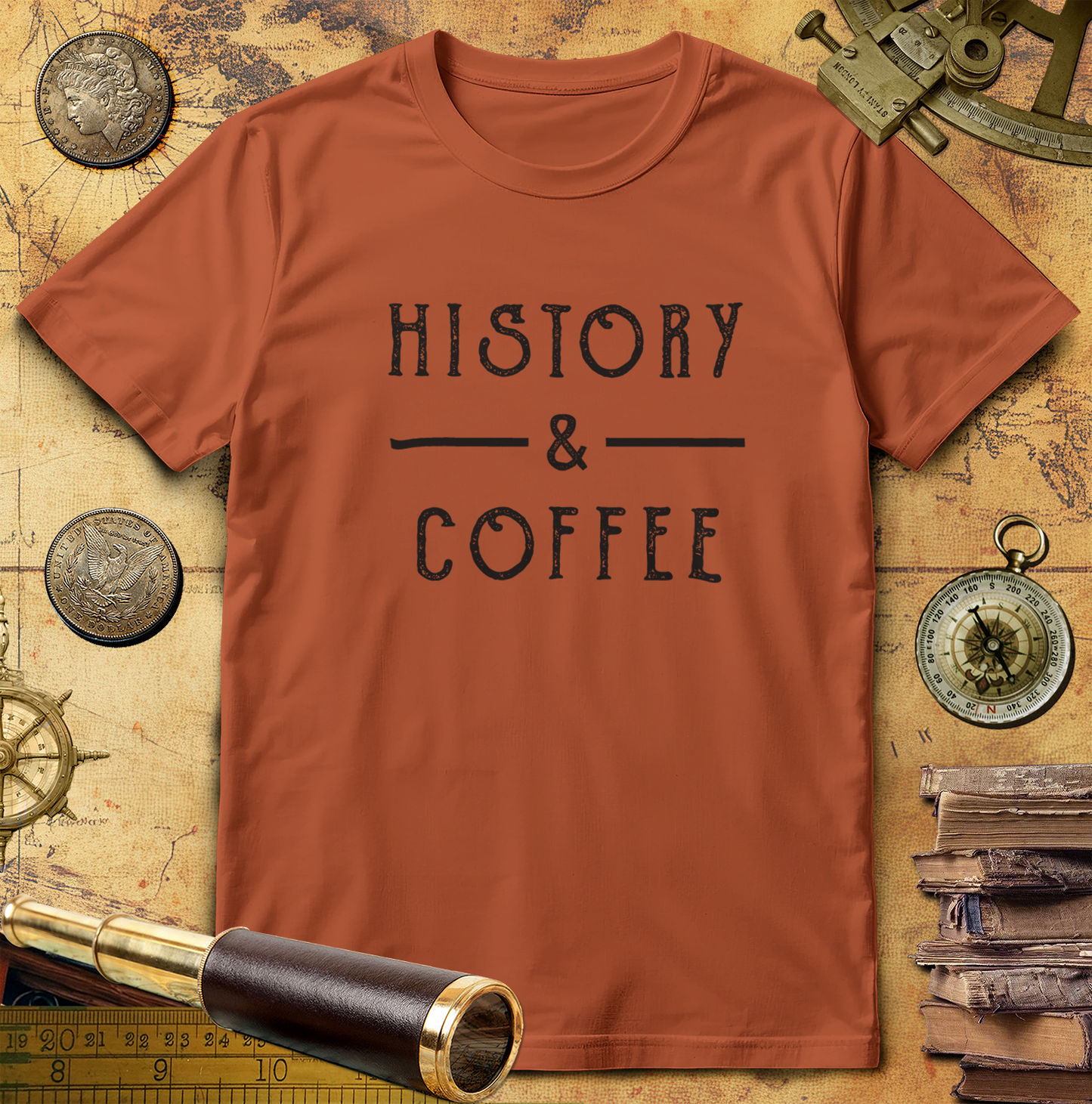 History & Coffee T-Shirt