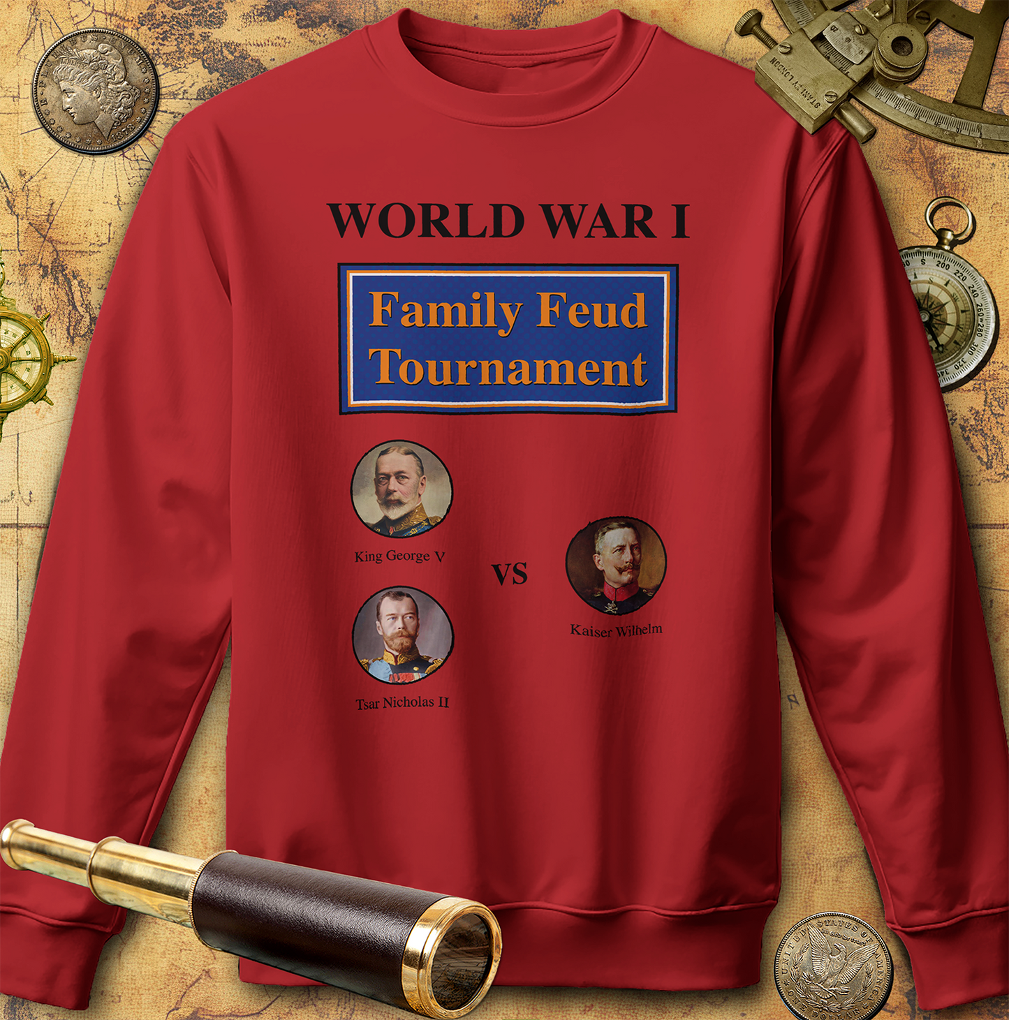 WW1 Family Feud Tournament Crewneck Sweatshirt
