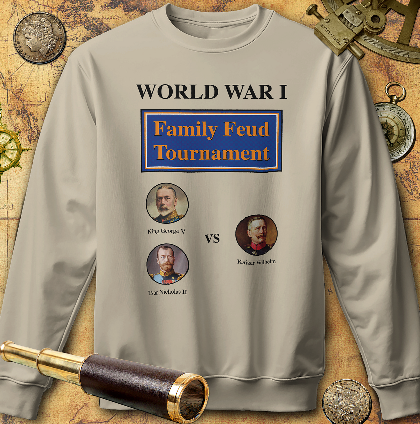 WW1 Family Feud Tournament Crewneck Sweatshirt
